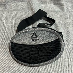 New Reebok Gray and Black Waist Bag